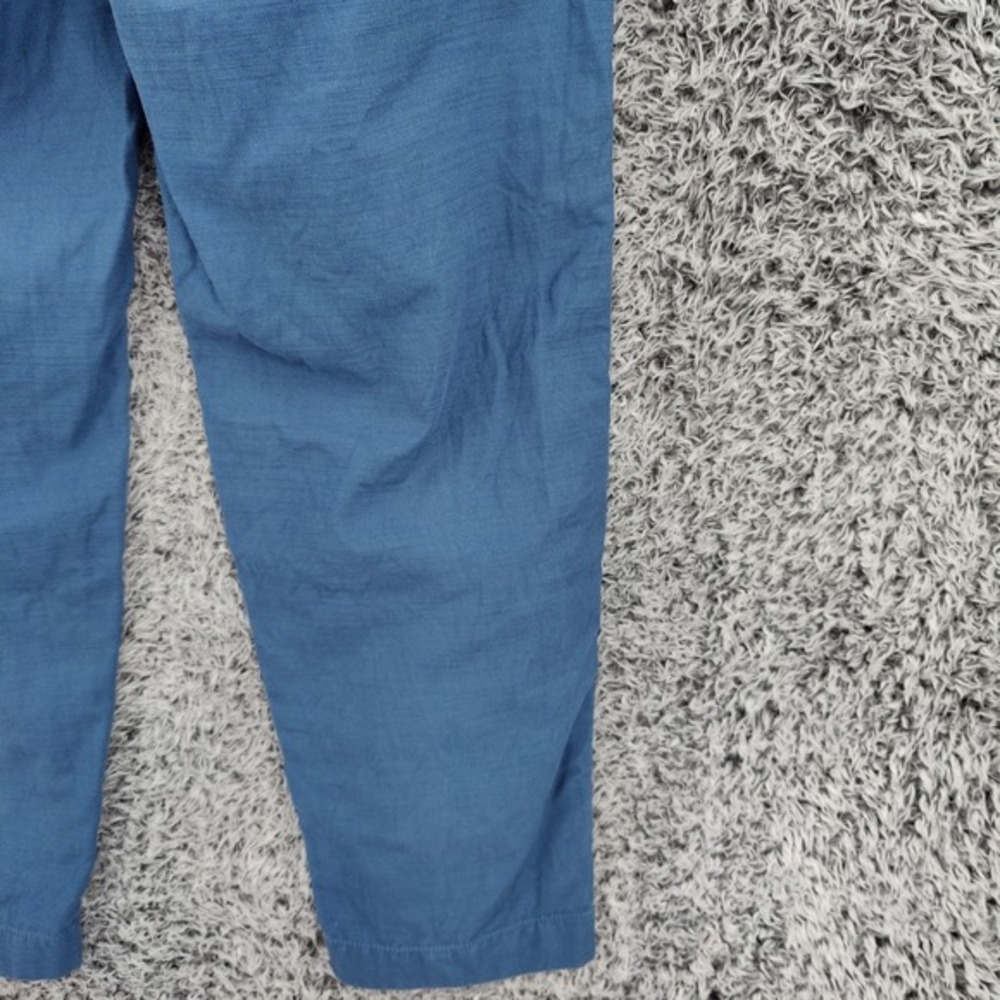 J.Crew Cotton Camp Pants Womens Coastal Slim Chino SZ 4 Blue Resort Travel Beach - Picture 13 of 16